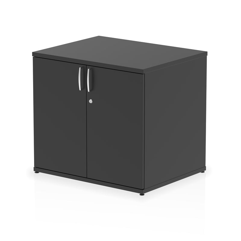 Impulse Desk High Cupboard - Black - Homesplex