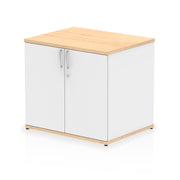 Impulse Desk High Cupboard - Maple & White - Homesplex