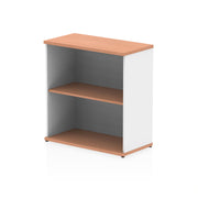 Impulse Bookcase (Available in 4 Sizes) - Beech & White - 800 - Homesplex
