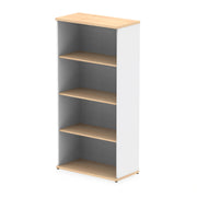 Impulse Bookcase (Available in 4 Sizes) - Maple & White - 1600 - Homesplex