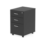Impulse Under Desk Pedestal - Black - 3 Drawer - Homesplex