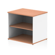 Impulse Desk High Bookcase - Beech & White - Homesplex