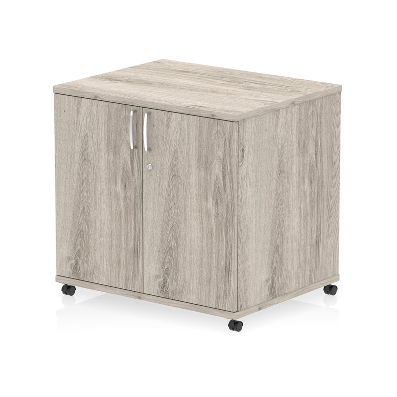 Impulse Mobile Cupboard - Grey Oak - Homesplex