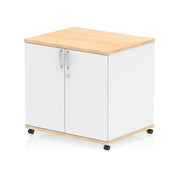 Impulse Mobile Cupboard - Maple & White - Homesplex