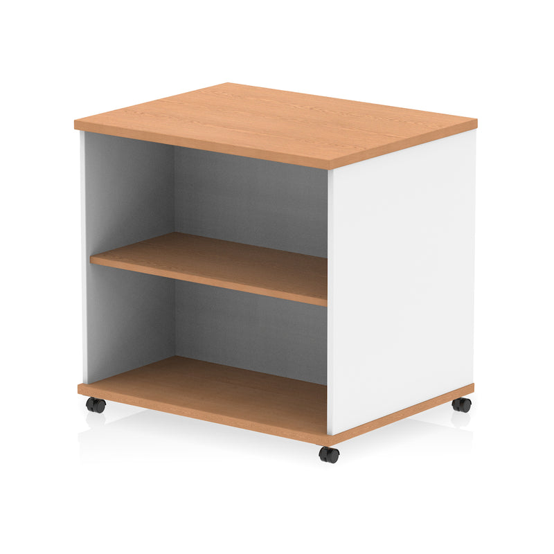 Impulse Mobile Bookcase - Beech & White - Homesplex