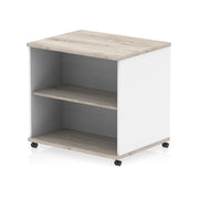 Impulse Mobile Bookcase - Grey Oak & White - Homesplex