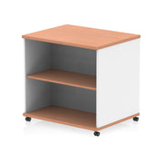Impulse Mobile Bookcase - Oak & White - Homesplex