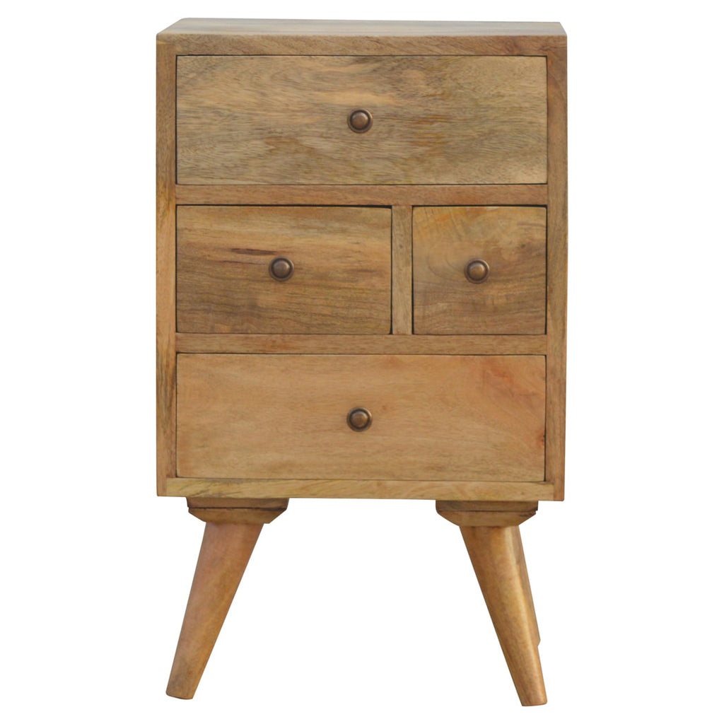 Nordic Style 4 Drawer Multi Bedside