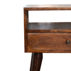 Modern Chestnut Solid Wood Bedside