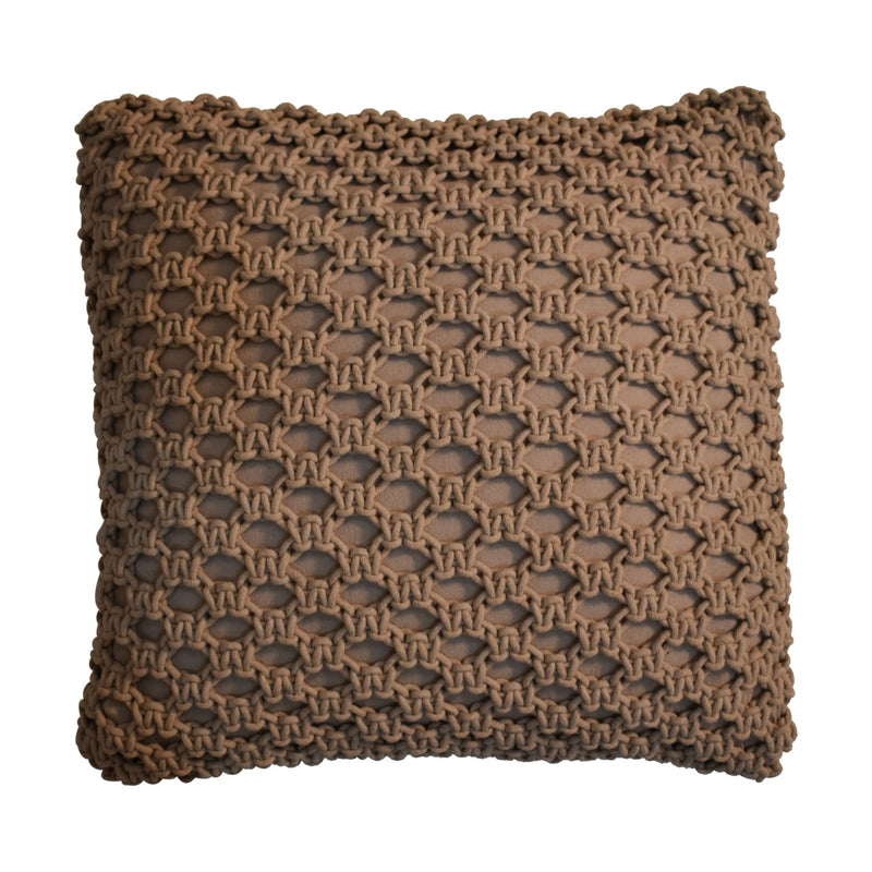 Myra Loop Weave Cushion Set of 2 - Coffee