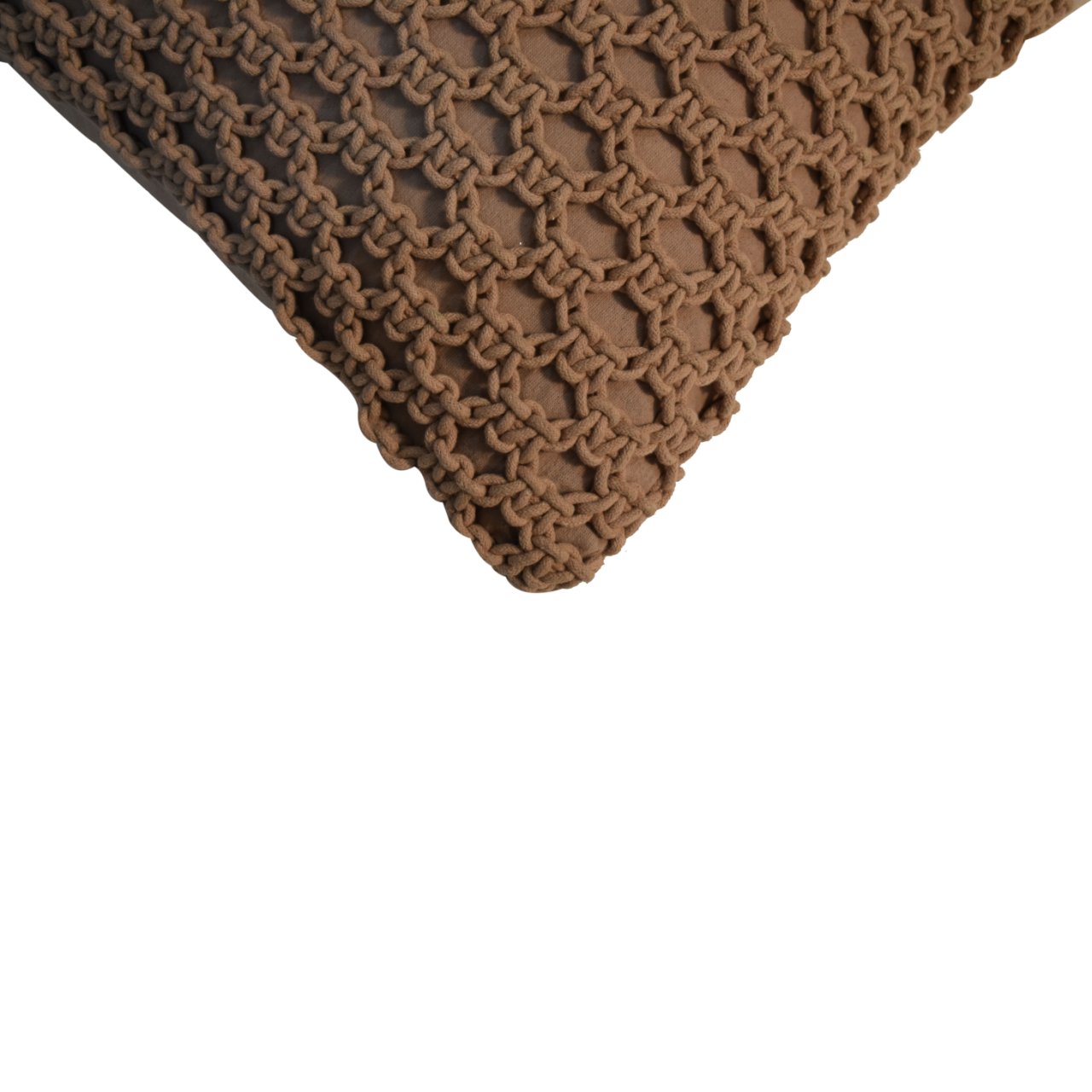 Myra Loop Weave Cushion Set of 2 - Coffee