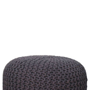 Keeva Grey Round Footstool