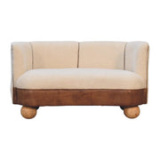 Boucle Cream Buffalo Small Sofa