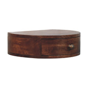 Honey Caramel Wall Mounted Rounded Bedside