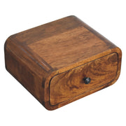 Avora Mini Wall-Mounted Chestnut 1 Drawer Nightstand