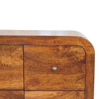 Darcy 3 over 3 Drawer Chest in Chestnut Finish