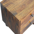 Tula 2 Drawer Chestnut Nightstand