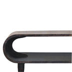 Curved Edge Media with Brass Accents