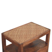 Saffron Rattan Nightstand