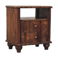 Lume Roasted Shelf Bedside Table