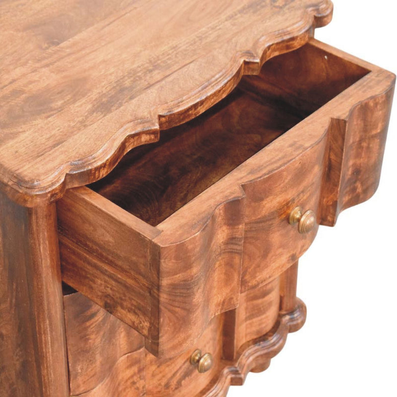 Lume Roasted Panelled Bedside