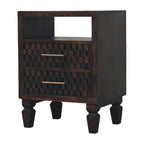 Cadiz Carved Bedside Table