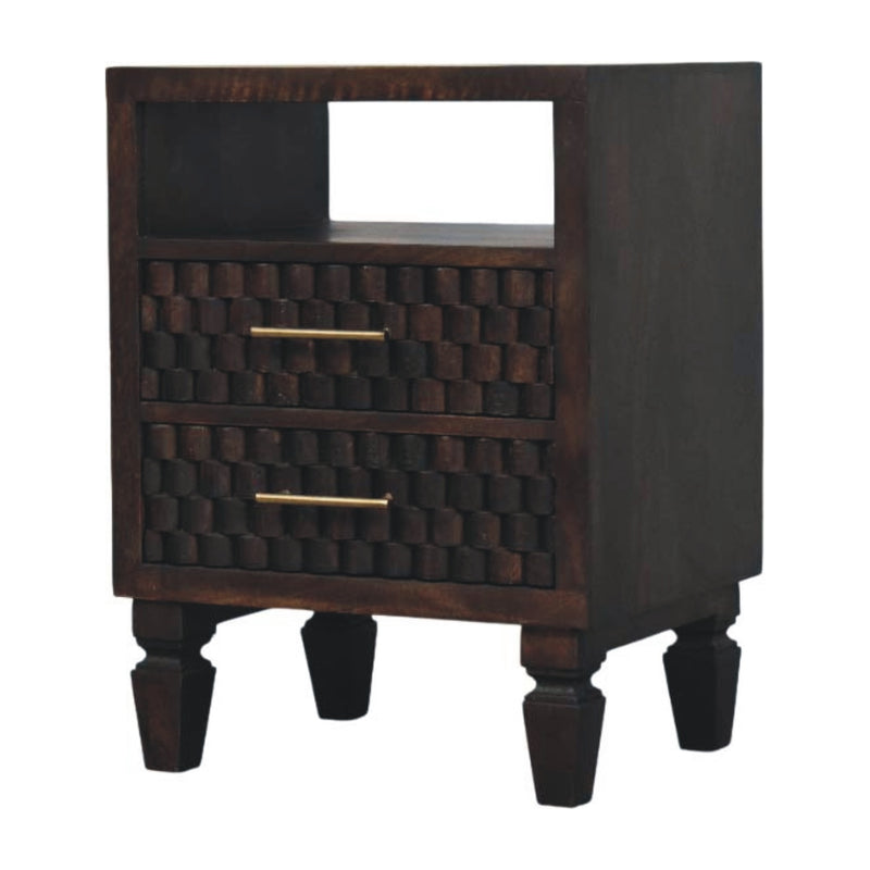 Cadiz Carved Bedside Table