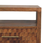 Cadiz Carved Open-Shelf Bedside