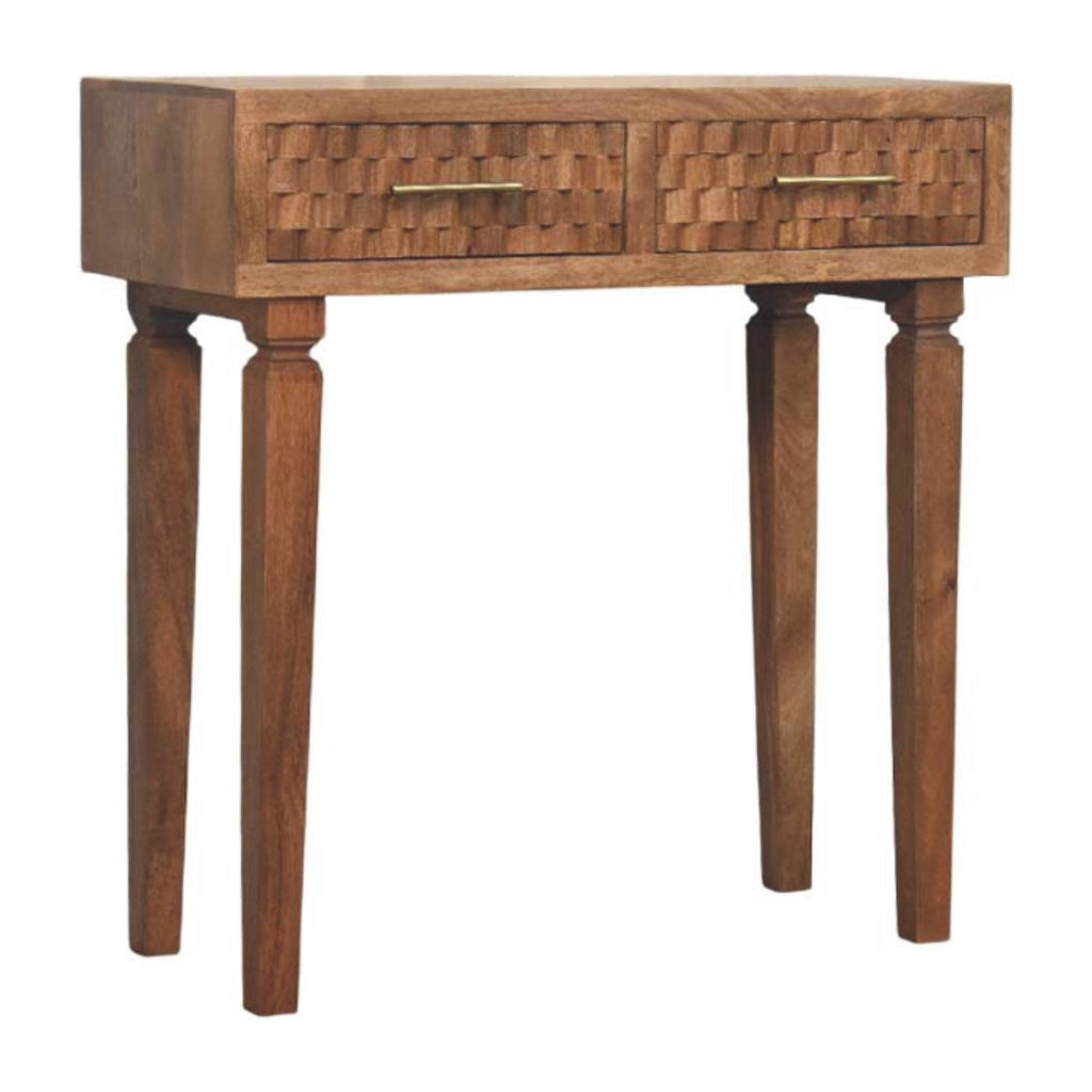 Cadiz Carved Twin-Drawer Console