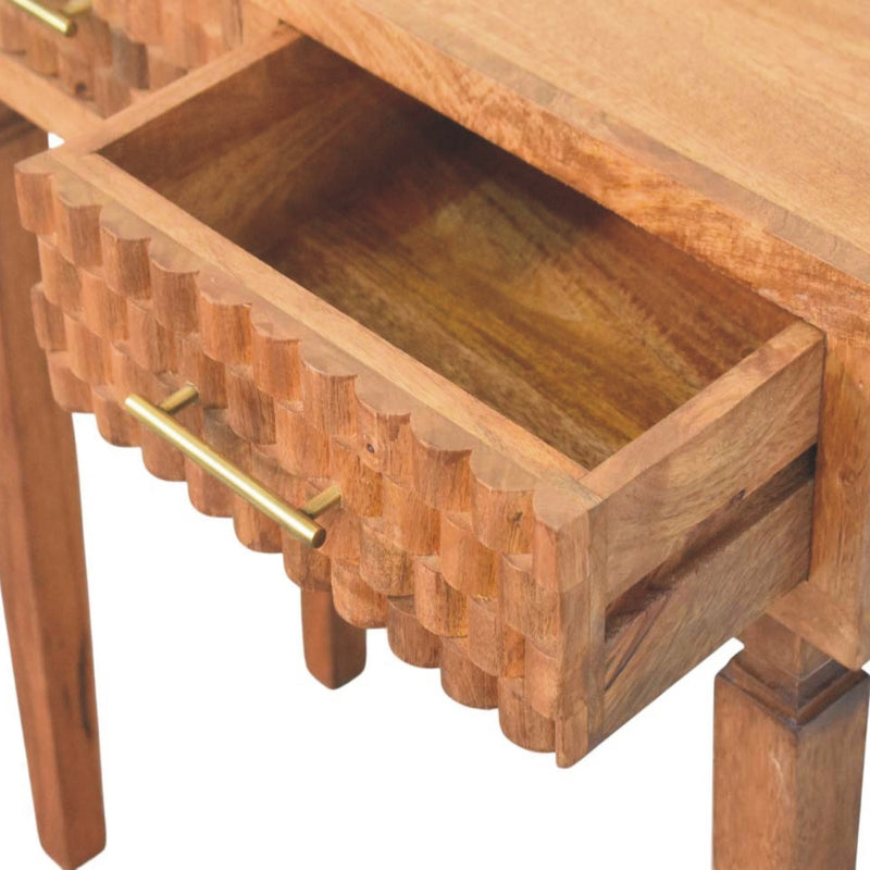 Cadiz Carved Twin-Drawer Console