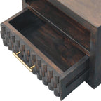 Cadiz Carved Open-Slot Bedside