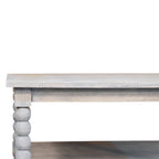 Spindle Acid Wash Coffee Table