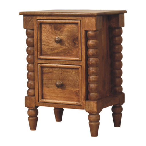Spindle Amber Bedside