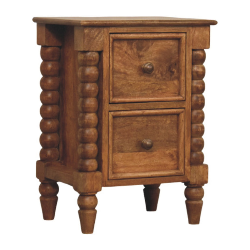 Spindle Amber Bedside