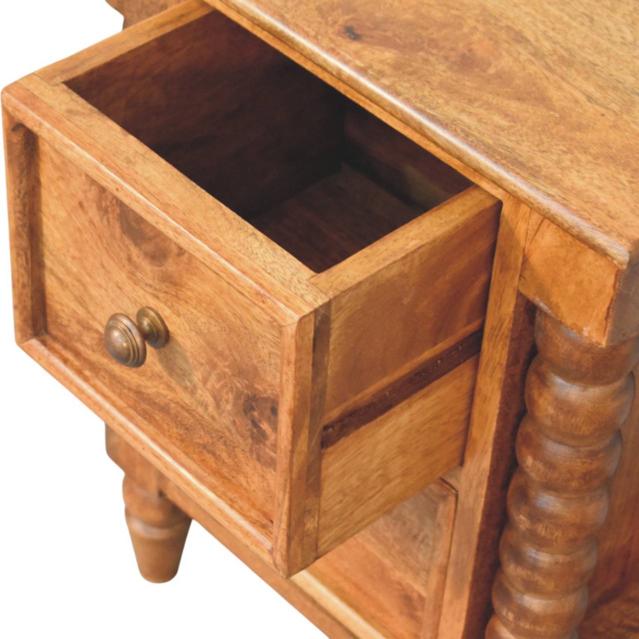 Spindle Amber Bedside