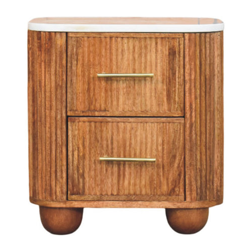 Aurora Marble Bedside