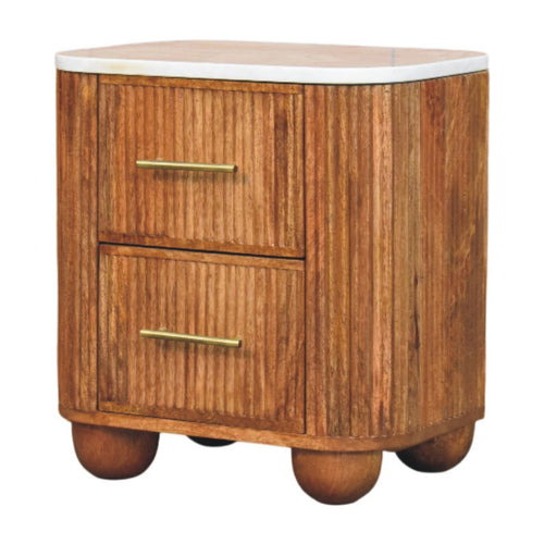 Aurora Marble Bedside