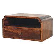 Avora Wall-Mounted Chestnut Bedside