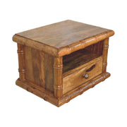 Bamboo Open Bedside in Amber Oak Finish