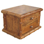 Bamboo Bedside in Amber Oak Finish