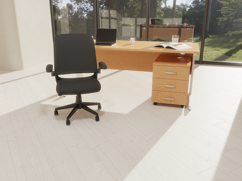Dynamic Crew Medium Mesh Back Task Operator Chair with Folding Arms - Black