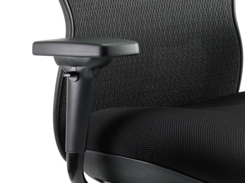 Stealth Shadow High Mesh Back Ergonomic Posture Chair – Black Airmesh with Headrest, lifestyle view