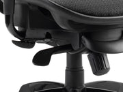 Stealth Shadow High Mesh Back Ergonomic Posture Chair – Black Mesh with Headrest, headrest detail