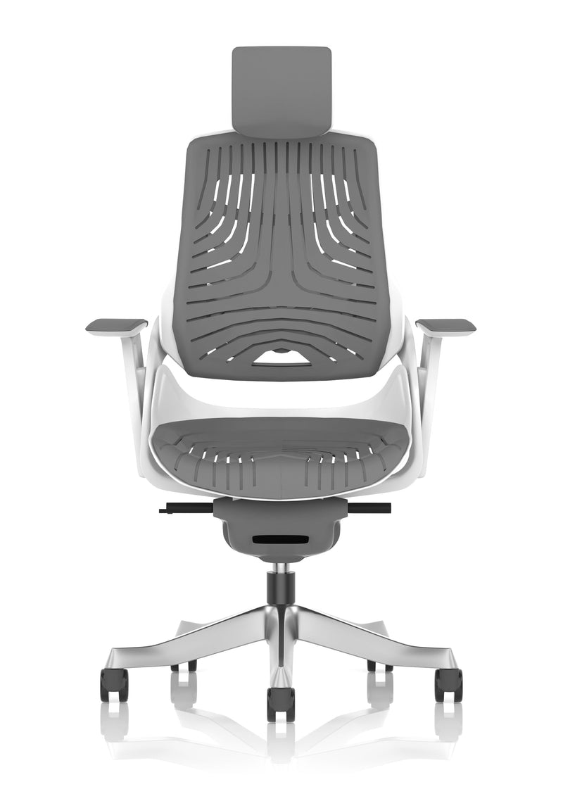 Zure Executive Chair - Elastomer Orange angle