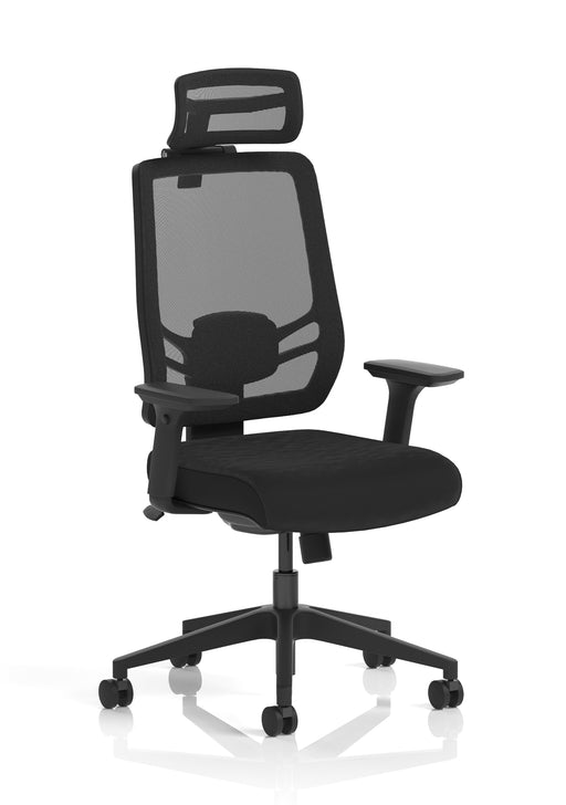 Ergo Twist High Mesh Back Ergonomic Task Operator Office Chair with Arms - front view