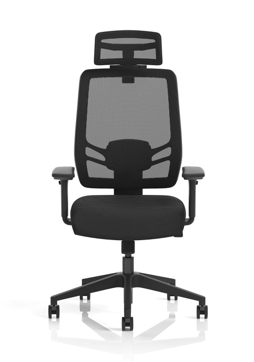 Ergo Twist High Mesh Back Ergonomic Task Operator Office Chair with Arms - side view