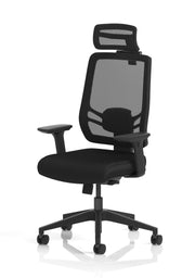 Ergo Twist High Mesh Back Ergonomic Task Operator Office Chair with Arms - angle view