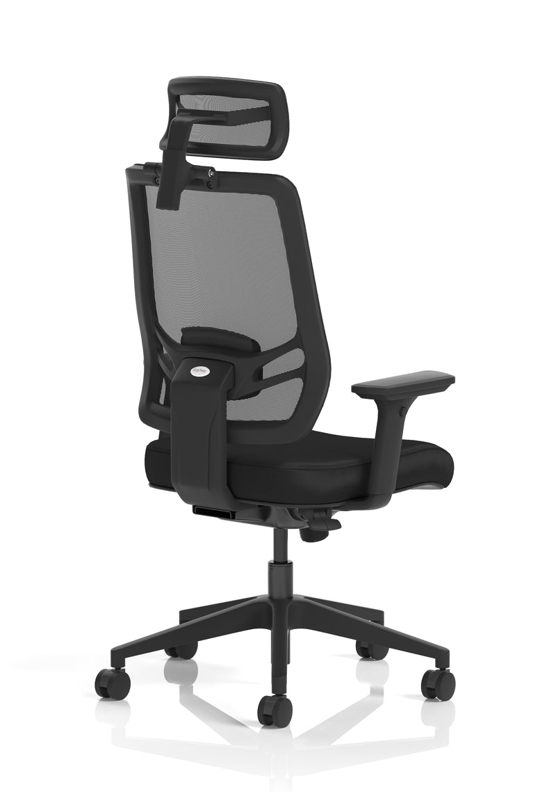 Ergo Twist High Mesh Back Ergonomic Task Operator Office Chair - base and castors detail