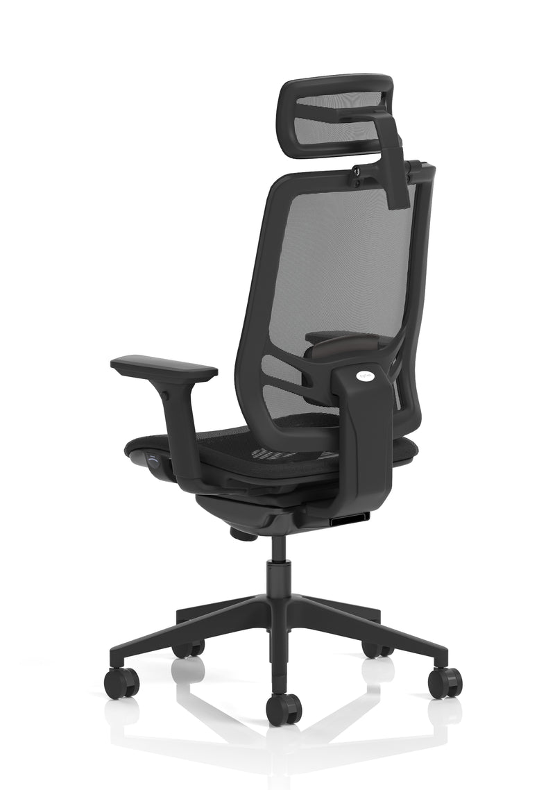 Regent High Mesh Back Ergonomic Task Operator Office Chair - height adjustable arm detail