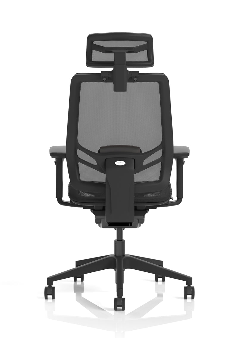 Regent High Mesh Back Ergonomic Task Operator Office Chair - base and castors detail